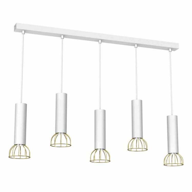 Lampa wisząca DANTE White/Gold 5x mini GU10 MLP7256