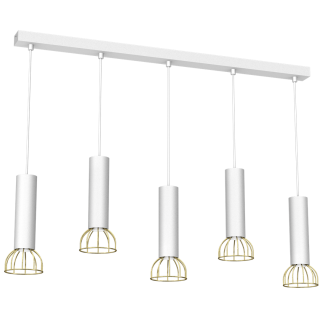 Lampa wisząca DANTE White/Gold 5x mini GU10 MLP7256