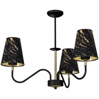 Lampa wisząca HERMES Black/Gold 3xE27 MLP7281