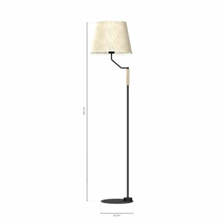 Lampa stojąca ETNA Black 1xE27 MLP7279