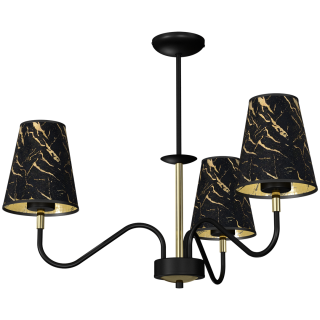 Lampa wisząca HERMES Black/Gold 3xE27 MLP7281