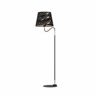 Lampa stojąca HERMES Black/Gold 1xE27 MLP7284