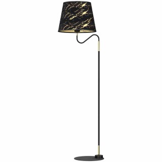 Lampa stojąca HERMES Black/Gold 1xE27 MLP7284