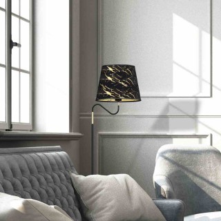 Lampa stojąca HERMES Black/Gold 1xE27 MLP7284