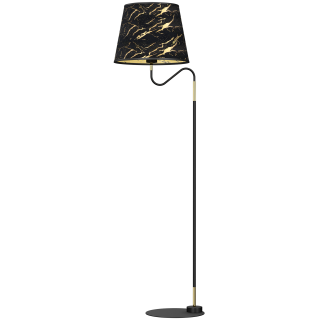 Lampa stojąca HERMES Black/Gold 1xE27 MLP7284