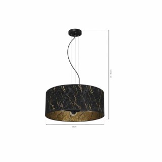 Lampa wisząca SENSO Black/Gold 3xE27 MLP7298