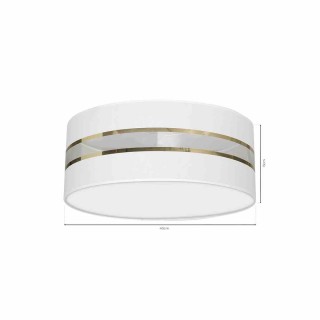 Lampa Sufitowa ULTIMO WHITE 2xE27 Ø40cm MLP7350