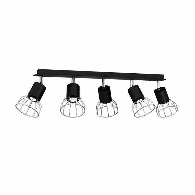 Lampa Sufitowa DANTE BLACK/SILVER 5x mini GU10 MLP7358