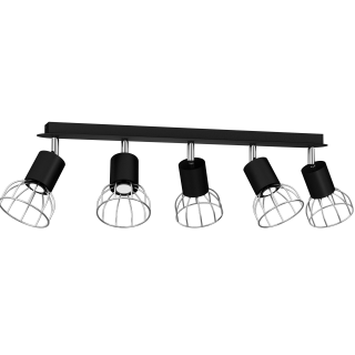 Lampa Sufitowa DANTE BLACK/SILVER 5x mini GU10 MLP7358