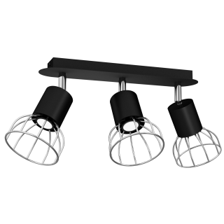 Lampa Sufitowa DANTE BLACK/SILVER 3x mini GU10 MLP7357