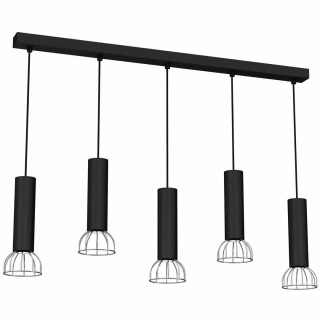 Lampa Wisząca DANTE BLACK/SILVER 5x mini GU10 MLP7361