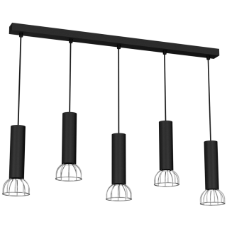 Lampa Wisząca DANTE BLACK/SILVER 5x mini GU10 MLP7361