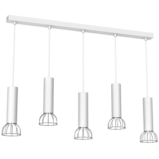 Lampa Wisząca DANTE SILVER 5x mini GU10 MLP7367