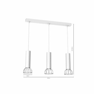 Lampa wisząca DANTE SILVER 3x mini GU10 MLP7366