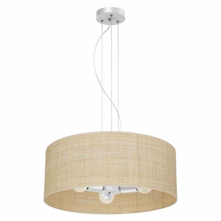 Lampa wisząca MARSHALL WHITE / RATTAN 3xE27 MLP7490