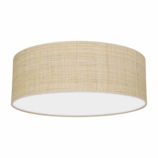 Lampa sufitowa MARSHALL WHITE / RATTAN 3xE27 Ø50cm MLP7488