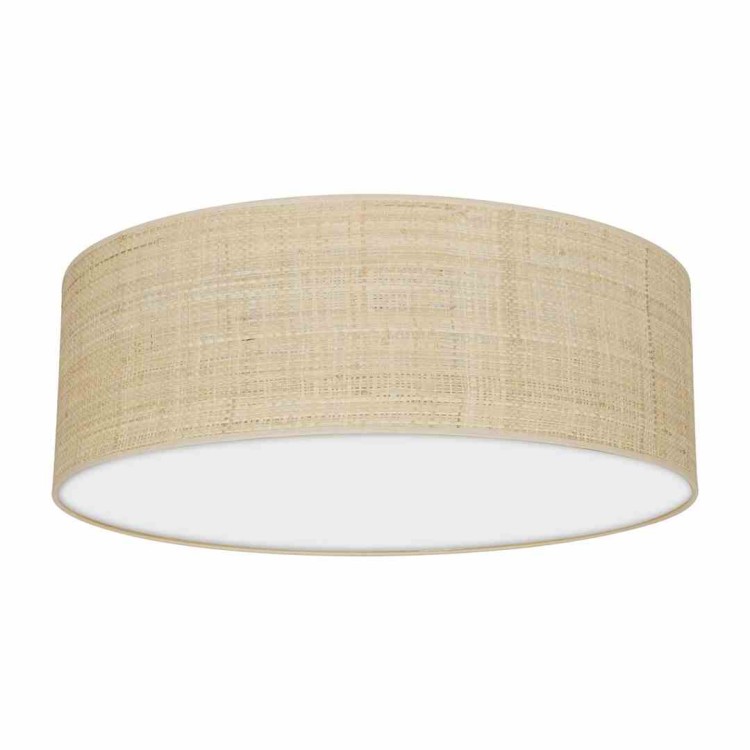 Lampa sufitowa MARSHALL WHITE / RATTAN 3xE27 Ø50cm MLP7488