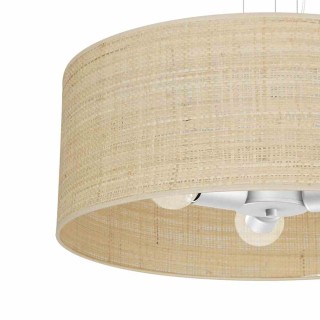 Lampa wisząca MARSHALL WHITE / RATTAN 3xE27 MLP7490