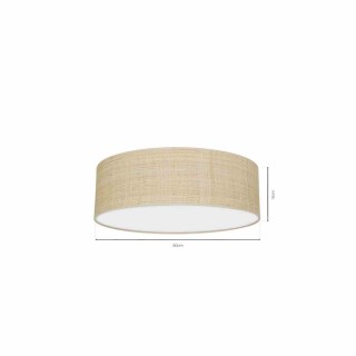 Lampa sufitowa MARSHALL WHITE / RATTAN 3xE27 MLP7489