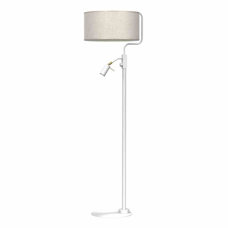 Lampa podłogowa LINO BIEL / LEN 1xE27 + 1x mini GU10 MLP7503