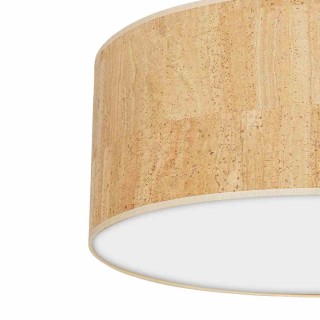 Lampa sufitowa CORK White/Cork 3xE27  Ø50cm MLP7521