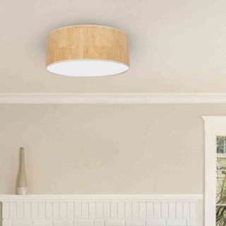 Lampa sufitowa CORK White/Cork 3xE27  Ø50cm MLP7521