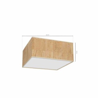 Lampa sufitowa CORK White/Cork 2xE27 MLP7517