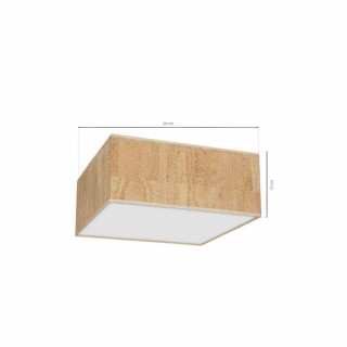 Lampa sufitowa CORK White/Cork 3xE27 MLP7518