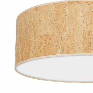 Lampa sufitowa CORK White/Cork 3xE27  Ø60cm MLP7522