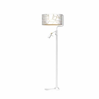 Lampa podłogowa ZIGGY WHITE White/Gold 1xE27 +        1x...