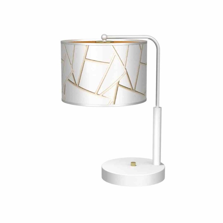 Lampka nocna ZIGGY WHITE White/Gold 1xE27 MLP7570