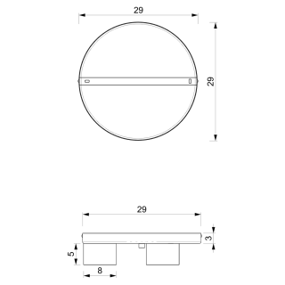 Lampa sufitowa DIXIE White  3xGX53 MLP7541