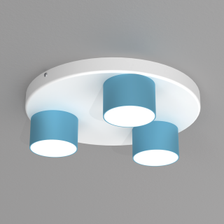 Lampa sufitowa DIXIE Blue/White 3xGX53 MLP7551