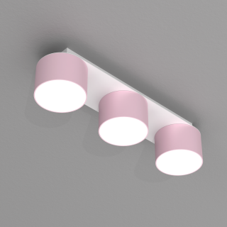 Lampa sufitowa DIXIE Pink/White  3xGX53 MLP7555