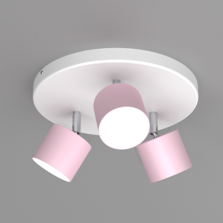 Lampa sufitowa DIXIE Pink/White  3xGX53 MLP7556