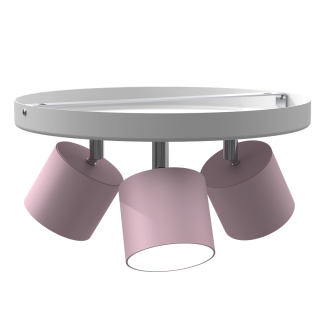 Lampa sufitowa DIXIE Pink/White  3xGX53 MLP7556