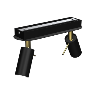 Lampa sufitowa PRESTON GOLD/BLACK 2x mini GU10 MLP7635