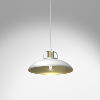 Lampa wisząca FELIX WHITE/GOLD 1xE27 MLP7704