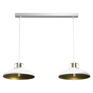 Lampa wisząca FELIX WHITE/GOLD 2xE27 MLP7705