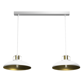 Lampa wisząca FELIX WHITE/GOLD 2xE27 MLP7705