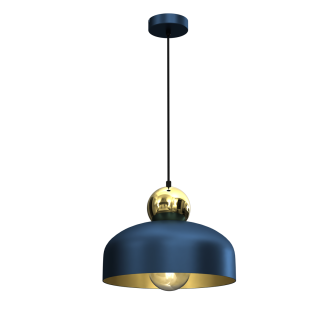 Lampa Wisząca HARALD GOLD/NAVY BLUE 1xE27 MLP7695