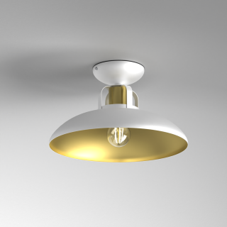 Lampa sufitowa FELIX WHITE/GOLD 1xE27 MLP7703