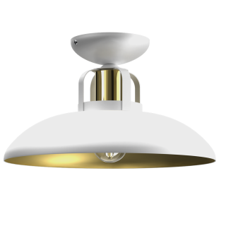 Lampa sufitowa FELIX WHITE/GOLD 1xE27 MLP7703