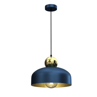 Lampa Wisząca HARALD GOLD/NAVY BLUE 1xE27 MLP7695