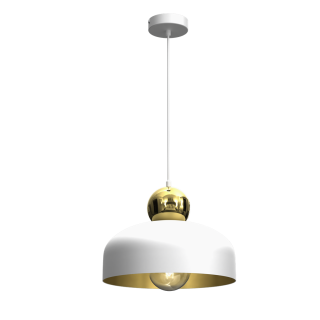 Lampa Wisząca HARALD GOLD/WHITE 1xE27 MLP7243