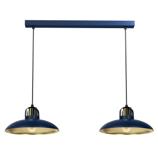 Lampa wisząca FELIX NAVY BLUE/GOLD 2xE27 MLP7715