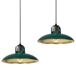 Lampa wisząca FELIX GREEN/GOLD 2xE27 MLP7710