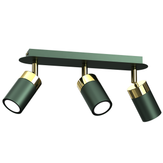 Lampa sufitowa JOKER GREEN/GOLD 3xGU10 MLP7719