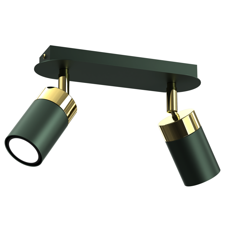 Lampa sufitowa JOKER GREEN/GOLD 2xGU10 MLP7718