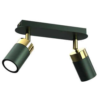 Lampa sufitowa JOKER GREEN/GOLD 2xGU10 MLP7718